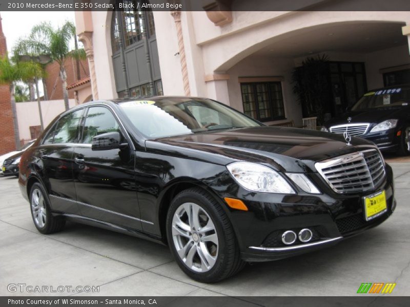 Black / Almond Beige 2010 Mercedes-Benz E 350 Sedan
