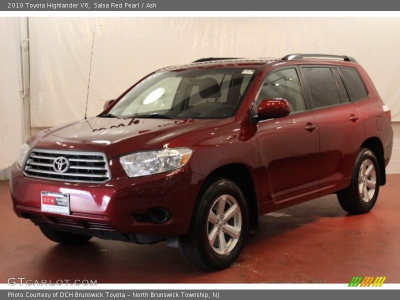 Salsa Red Pearl / Ash 2010 Toyota Highlander V6