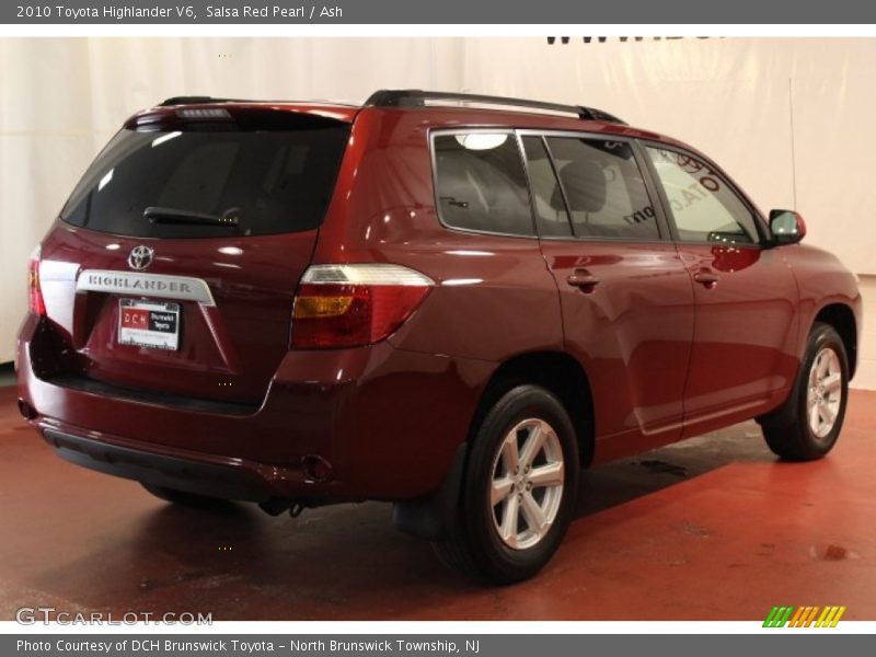 Salsa Red Pearl / Ash 2010 Toyota Highlander V6