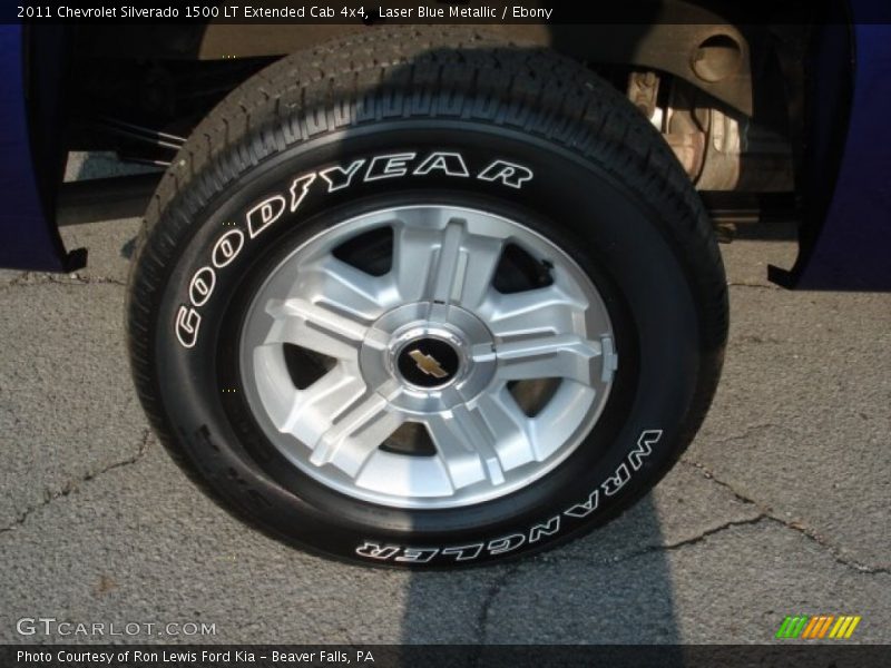 Laser Blue Metallic / Ebony 2011 Chevrolet Silverado 1500 LT Extended Cab 4x4