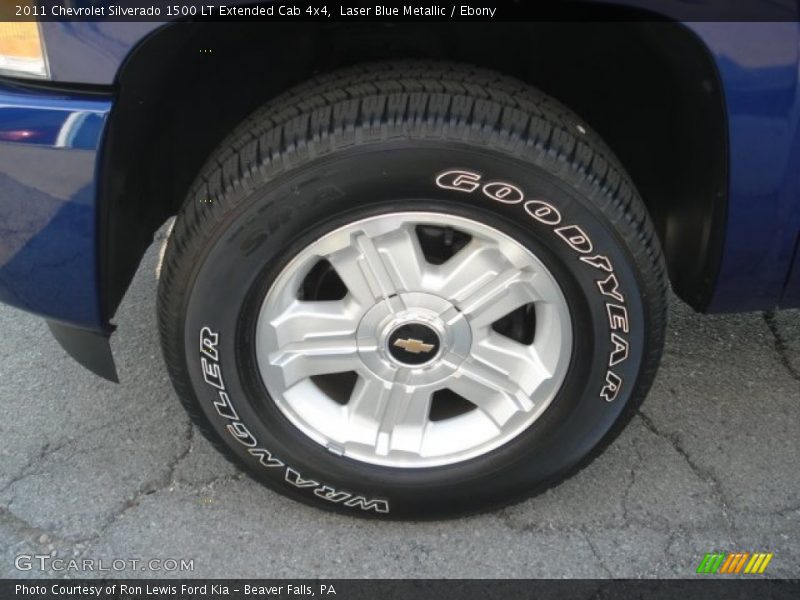 Laser Blue Metallic / Ebony 2011 Chevrolet Silverado 1500 LT Extended Cab 4x4