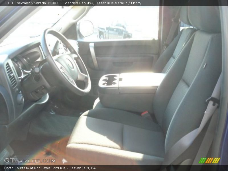 Laser Blue Metallic / Ebony 2011 Chevrolet Silverado 1500 LT Extended Cab 4x4