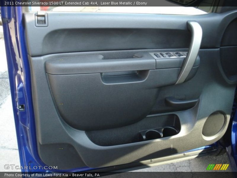 Laser Blue Metallic / Ebony 2011 Chevrolet Silverado 1500 LT Extended Cab 4x4