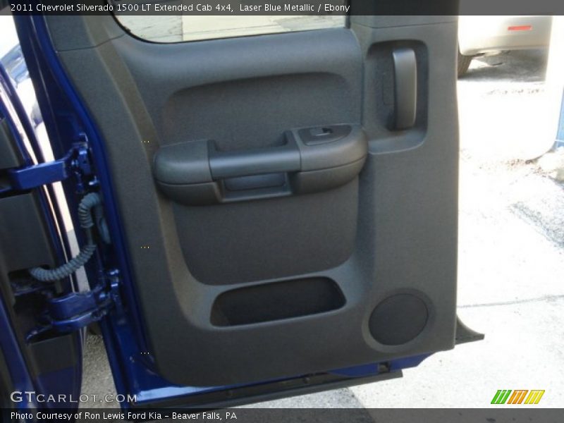 Laser Blue Metallic / Ebony 2011 Chevrolet Silverado 1500 LT Extended Cab 4x4