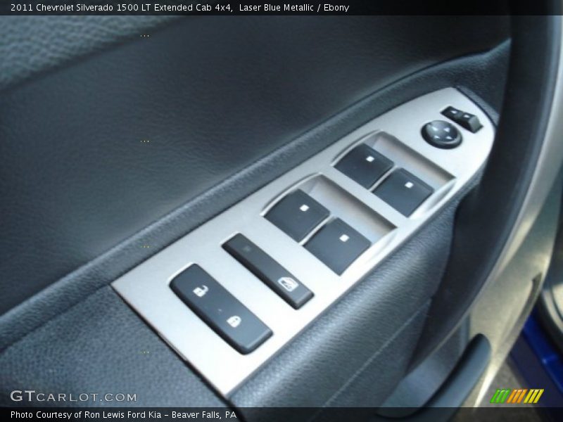 Laser Blue Metallic / Ebony 2011 Chevrolet Silverado 1500 LT Extended Cab 4x4