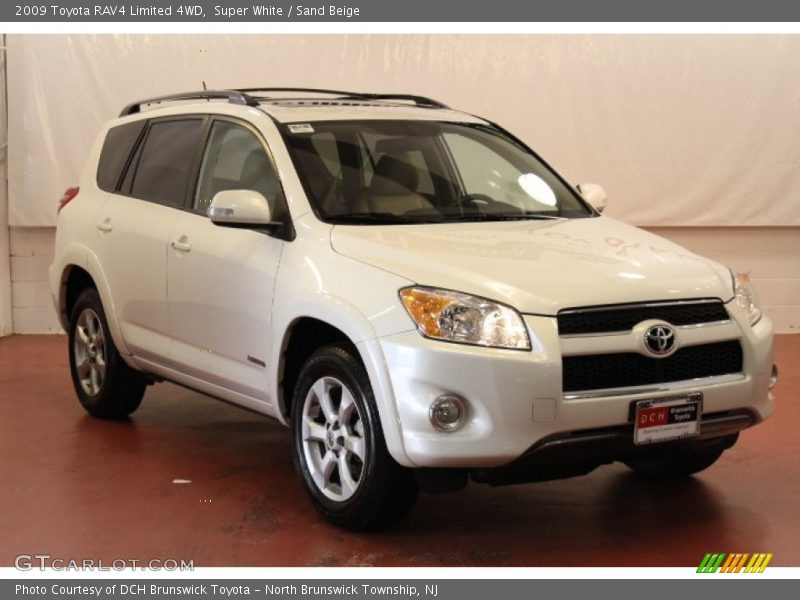 Super White / Sand Beige 2009 Toyota RAV4 Limited 4WD