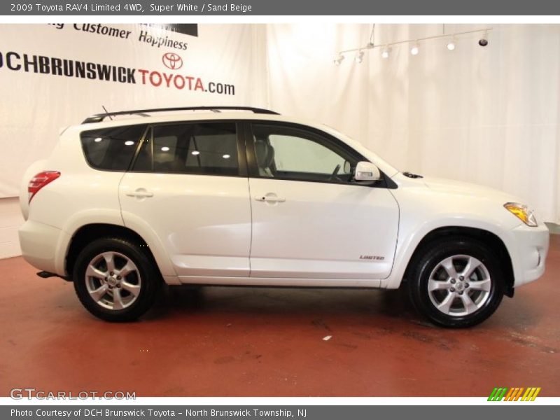 Super White / Sand Beige 2009 Toyota RAV4 Limited 4WD