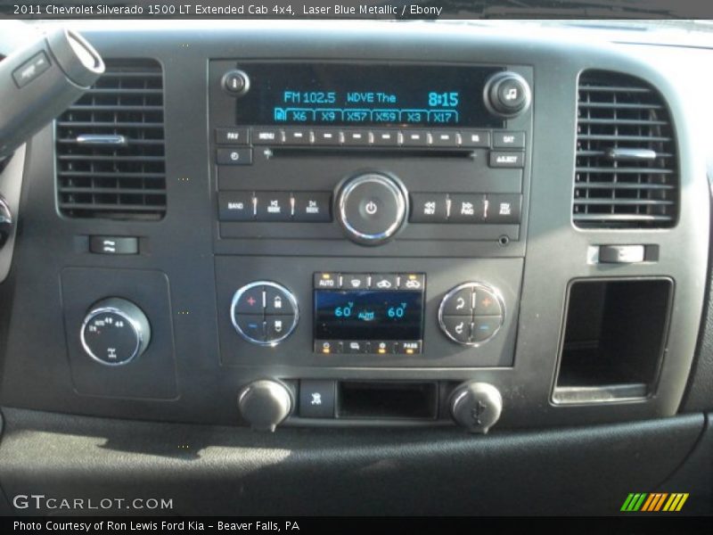 Laser Blue Metallic / Ebony 2011 Chevrolet Silverado 1500 LT Extended Cab 4x4