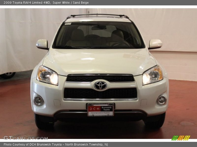 Super White / Sand Beige 2009 Toyota RAV4 Limited 4WD