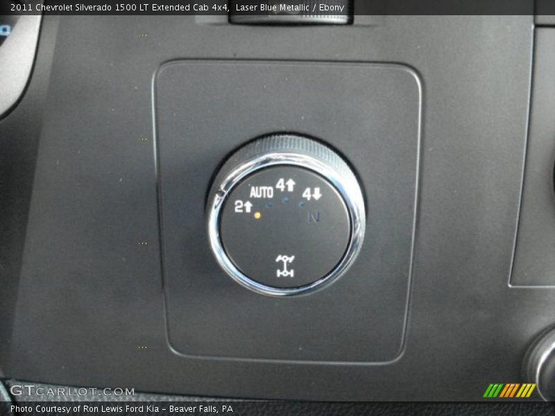 Laser Blue Metallic / Ebony 2011 Chevrolet Silverado 1500 LT Extended Cab 4x4
