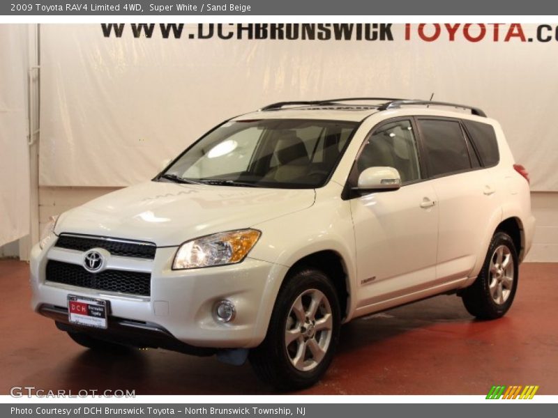 Super White / Sand Beige 2009 Toyota RAV4 Limited 4WD