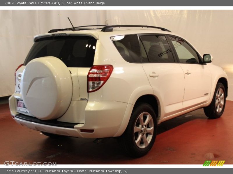 Super White / Sand Beige 2009 Toyota RAV4 Limited 4WD