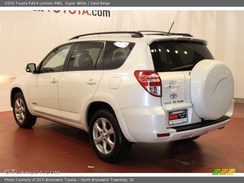 Super White / Sand Beige 2009 Toyota RAV4 Limited 4WD