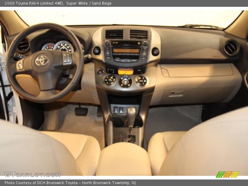 Super White / Sand Beige 2009 Toyota RAV4 Limited 4WD