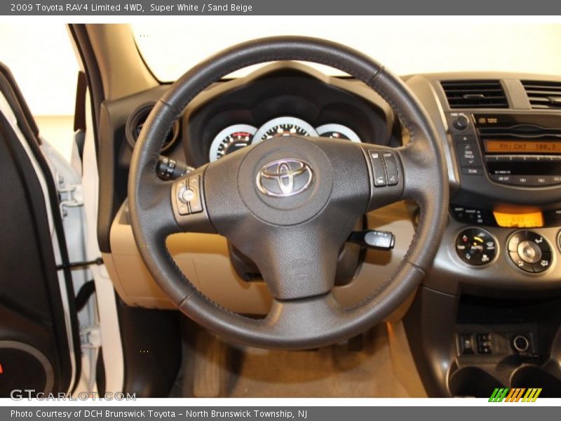 Super White / Sand Beige 2009 Toyota RAV4 Limited 4WD