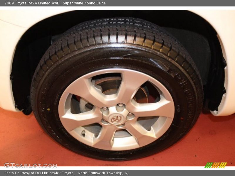 Super White / Sand Beige 2009 Toyota RAV4 Limited 4WD