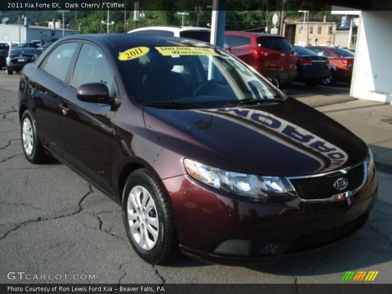 Dark Cherry / Coffee 2011 Kia Forte EX