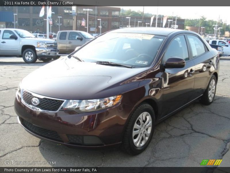 Dark Cherry / Coffee 2011 Kia Forte EX