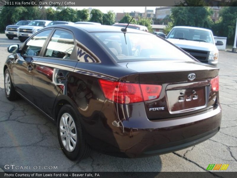 Dark Cherry / Coffee 2011 Kia Forte EX
