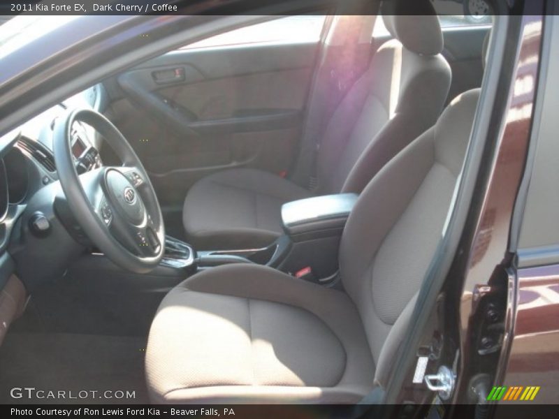 Dark Cherry / Coffee 2011 Kia Forte EX