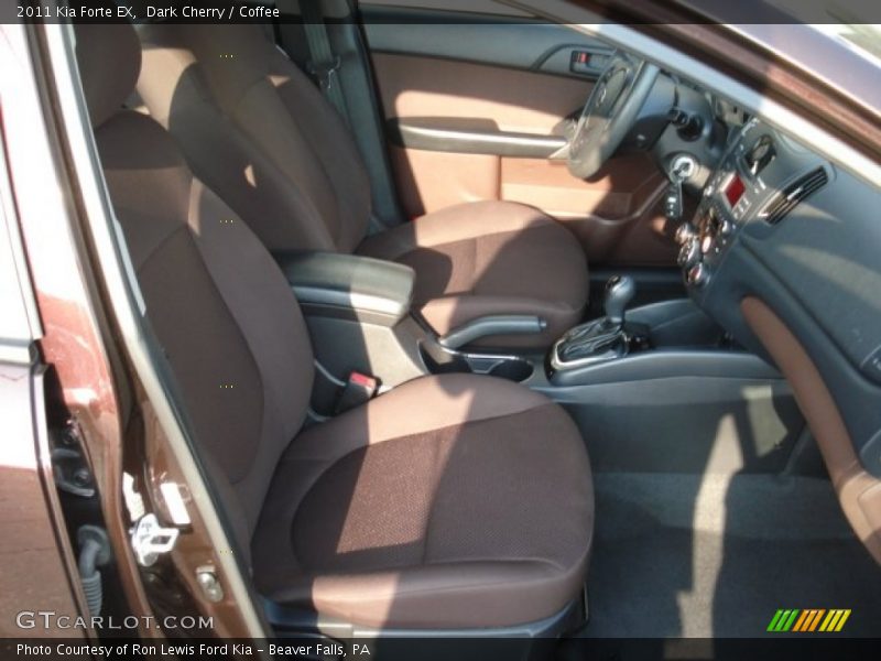 Dark Cherry / Coffee 2011 Kia Forte EX