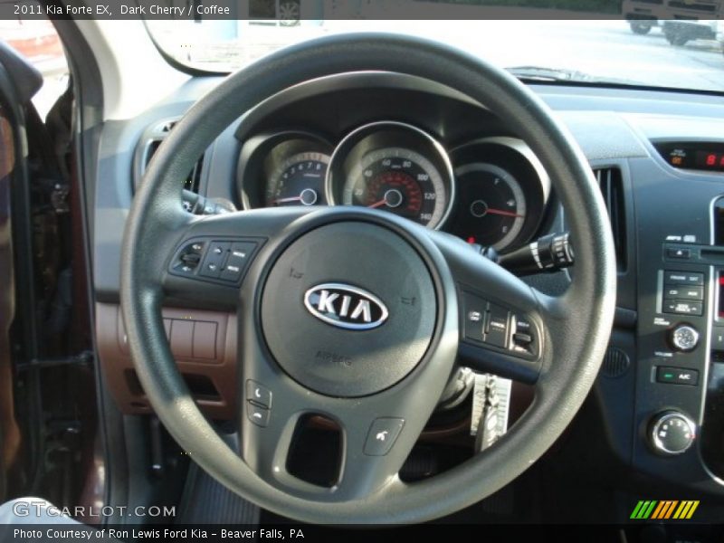 Dark Cherry / Coffee 2011 Kia Forte EX