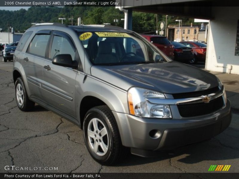 Dark Silver Metallic / Light Gray 2006 Chevrolet Equinox LS AWD