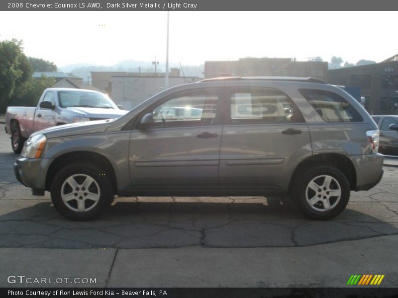 Dark Silver Metallic / Light Gray 2006 Chevrolet Equinox LS AWD