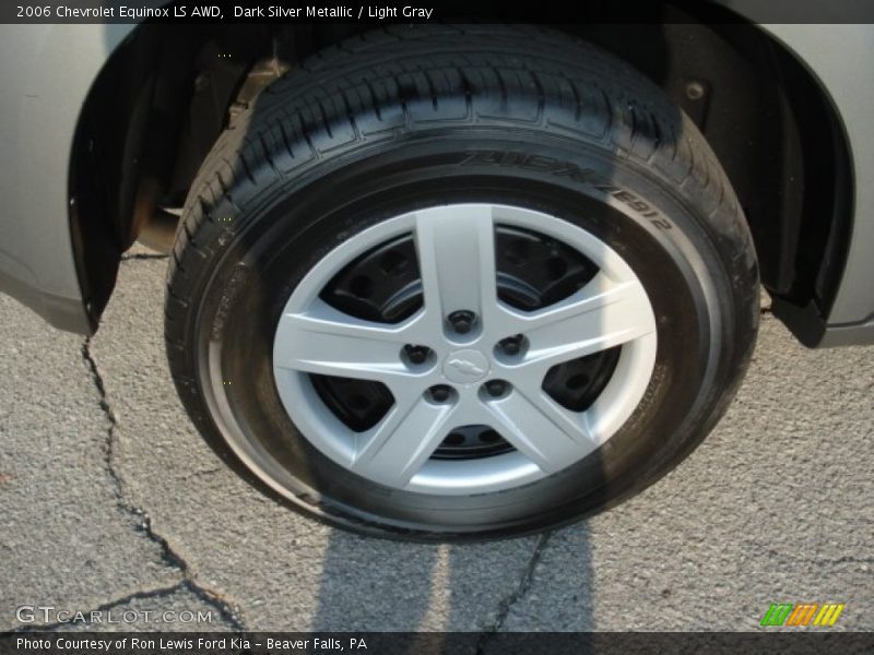 Dark Silver Metallic / Light Gray 2006 Chevrolet Equinox LS AWD