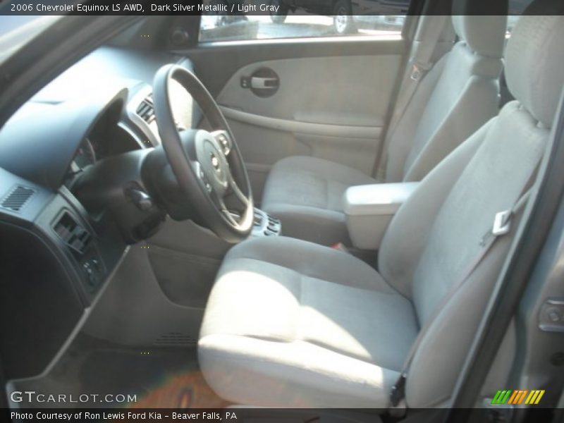 Dark Silver Metallic / Light Gray 2006 Chevrolet Equinox LS AWD