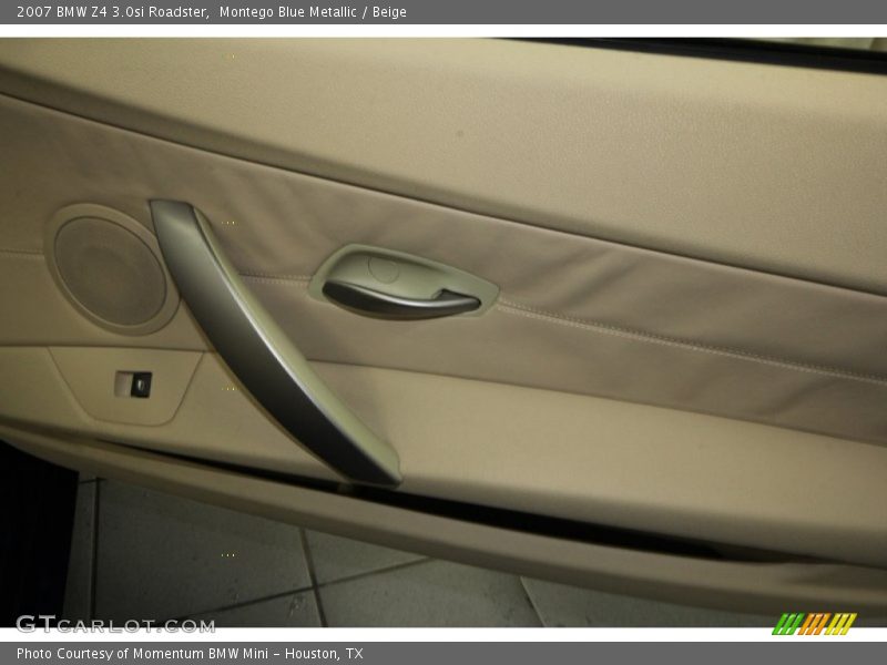 Montego Blue Metallic / Beige 2007 BMW Z4 3.0si Roadster