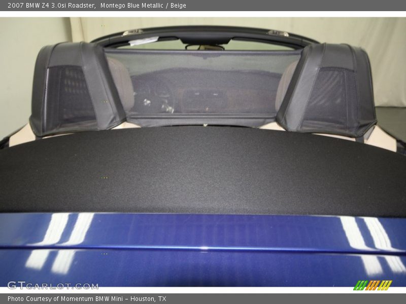 Montego Blue Metallic / Beige 2007 BMW Z4 3.0si Roadster