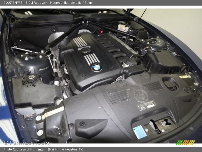 Montego Blue Metallic / Beige 2007 BMW Z4 3.0si Roadster