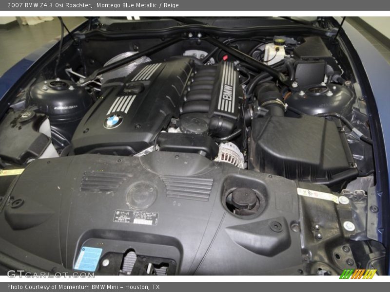 Montego Blue Metallic / Beige 2007 BMW Z4 3.0si Roadster