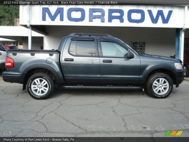 Black Pearl Slate Metallic / Charcoal Black 2010 Ford Explorer Sport Trac XLT 4x4