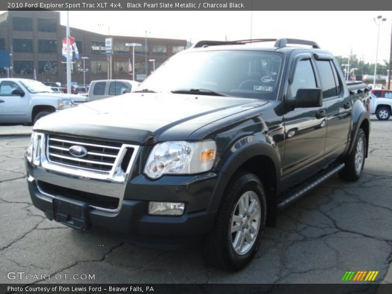 Black Pearl Slate Metallic / Charcoal Black 2010 Ford Explorer Sport Trac XLT 4x4