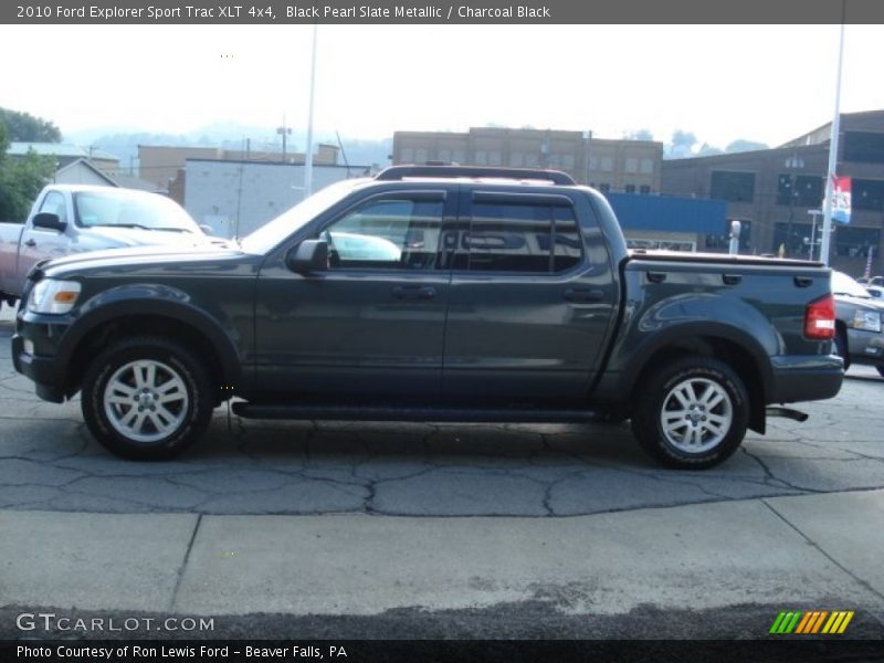 Black Pearl Slate Metallic / Charcoal Black 2010 Ford Explorer Sport Trac XLT 4x4
