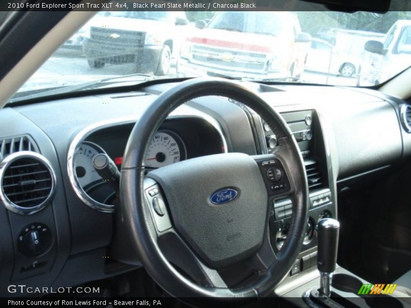 Black Pearl Slate Metallic / Charcoal Black 2010 Ford Explorer Sport Trac XLT 4x4