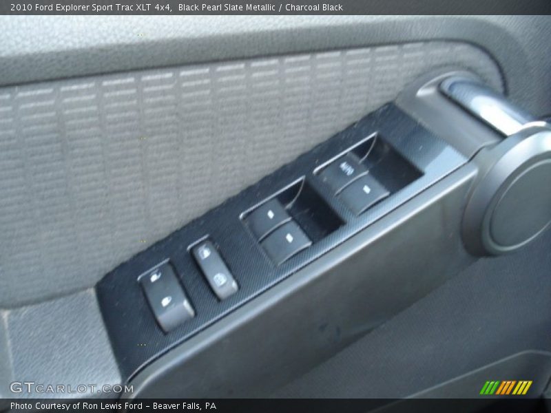 Black Pearl Slate Metallic / Charcoal Black 2010 Ford Explorer Sport Trac XLT 4x4
