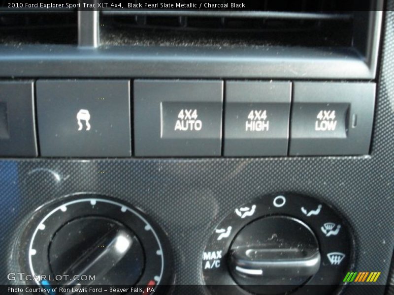 Black Pearl Slate Metallic / Charcoal Black 2010 Ford Explorer Sport Trac XLT 4x4