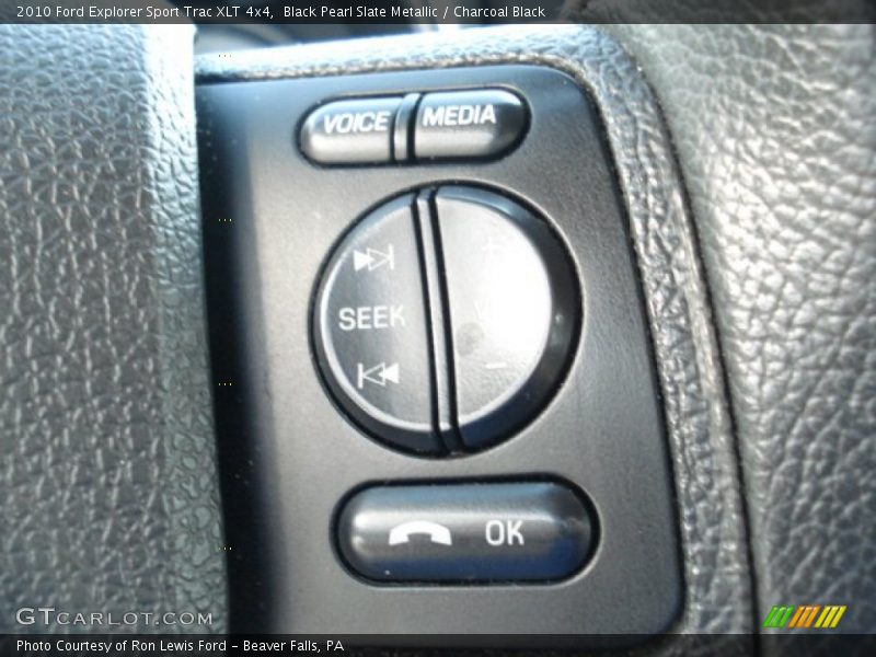 Black Pearl Slate Metallic / Charcoal Black 2010 Ford Explorer Sport Trac XLT 4x4