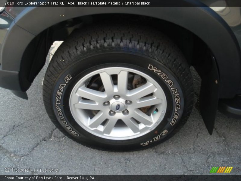 Black Pearl Slate Metallic / Charcoal Black 2010 Ford Explorer Sport Trac XLT 4x4