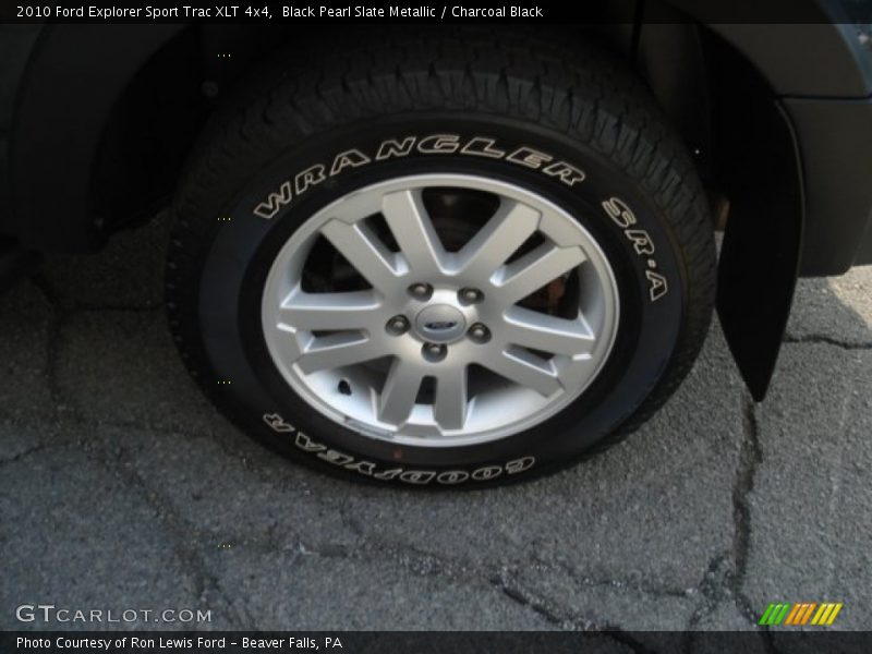 Black Pearl Slate Metallic / Charcoal Black 2010 Ford Explorer Sport Trac XLT 4x4