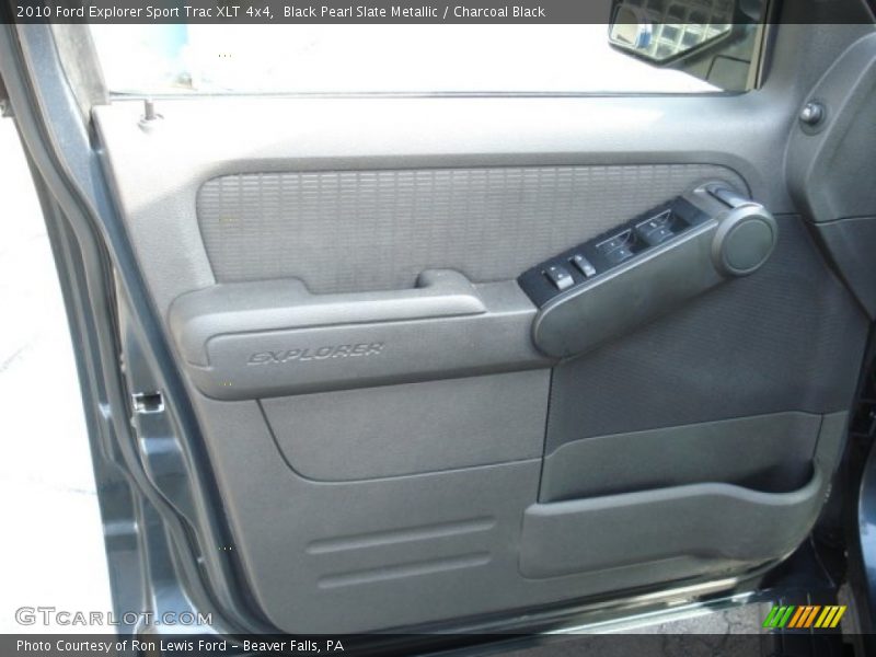 Black Pearl Slate Metallic / Charcoal Black 2010 Ford Explorer Sport Trac XLT 4x4