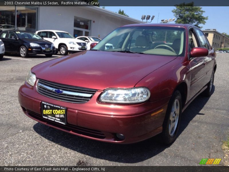 Redfire Metallic / Gray 2003 Chevrolet Malibu LS Sedan