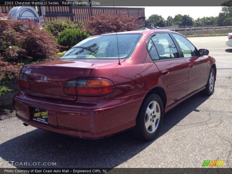 Redfire Metallic / Gray 2003 Chevrolet Malibu LS Sedan