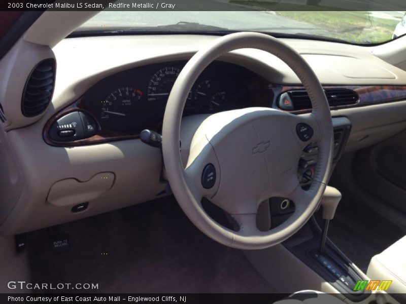 Redfire Metallic / Gray 2003 Chevrolet Malibu LS Sedan