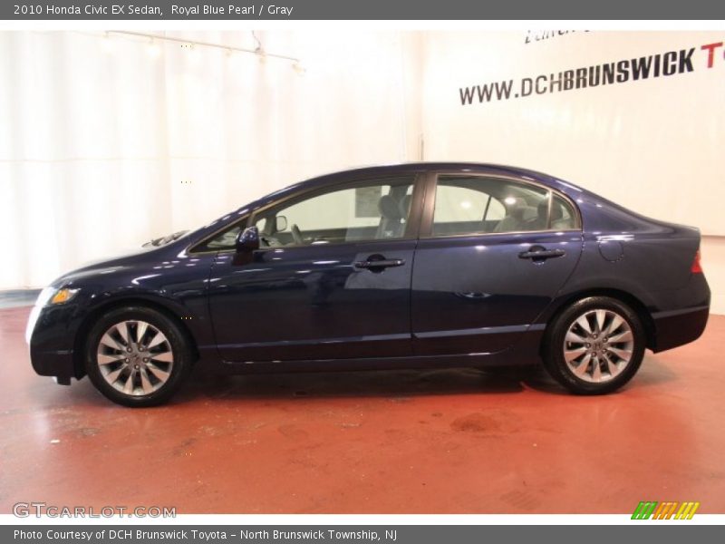 Royal Blue Pearl / Gray 2010 Honda Civic EX Sedan
