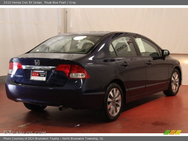 Royal Blue Pearl / Gray 2010 Honda Civic EX Sedan