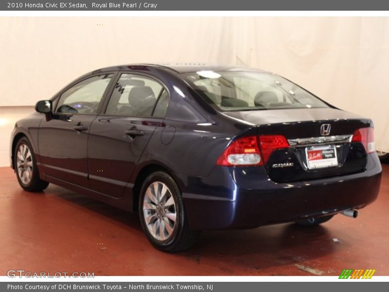 Royal Blue Pearl / Gray 2010 Honda Civic EX Sedan